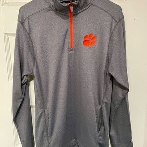 Champion Men’s Authentic Athleticwear Clemson Quarter Zip, Small
